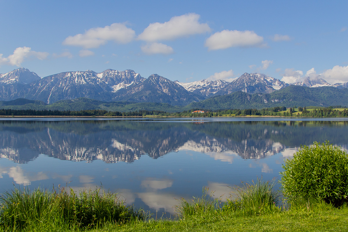 Hopfensee mit Allgäuer Alpen